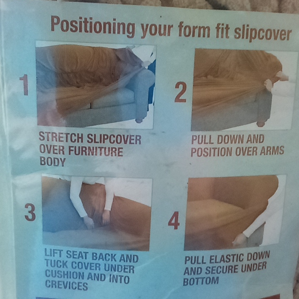 Stretch Love Seat Slip Cover - Picture 9 of 11